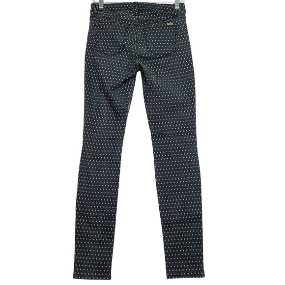 ELSE Women's Black/Tan Polka Dot Skinny Ankle Stretch Pants Size 28 - Picture 2 of 9